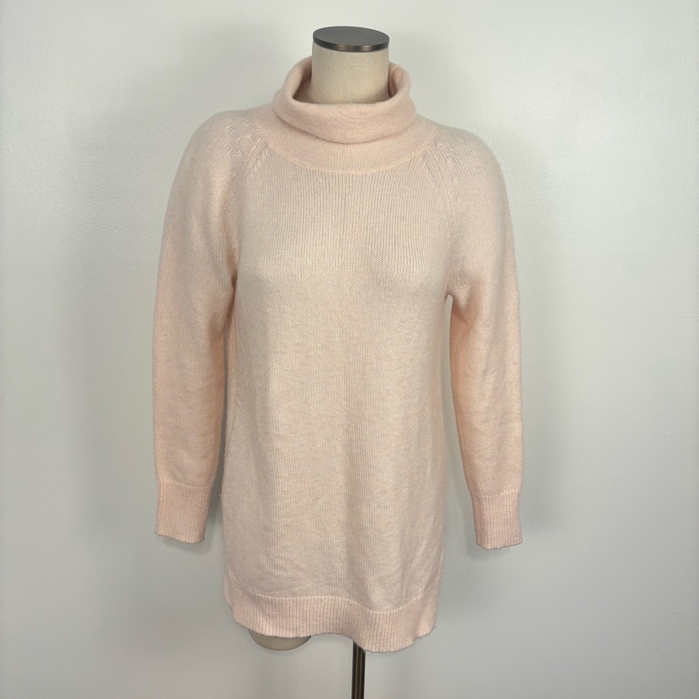 Ann Taylor Women's Small Pink Turtleneck Sweater Soft Cozy